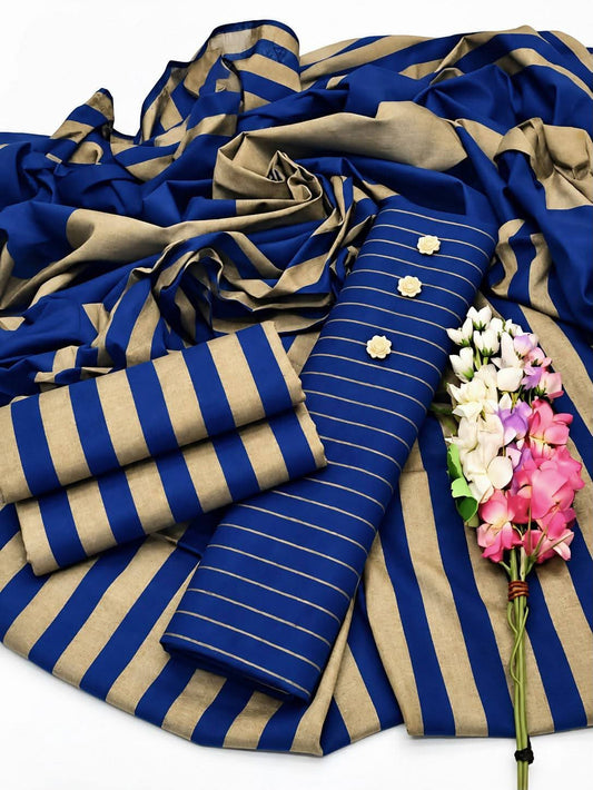 3pc Multani Susi Khaadi (Blue.)