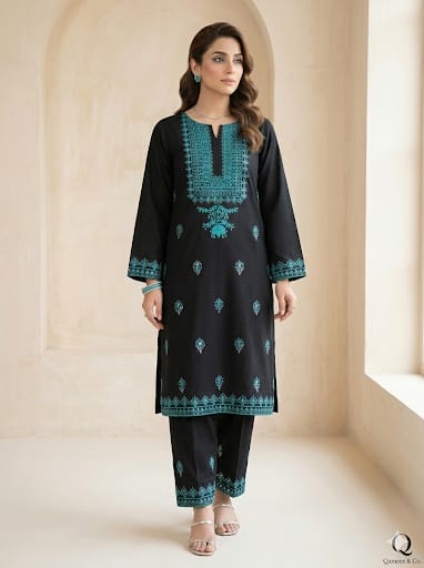 Ladies 2 Piece embroidered – Summer Collection [H-]2603112