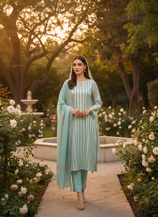Ladies 3 Piece – Summer lawn Collection [H-]2603108