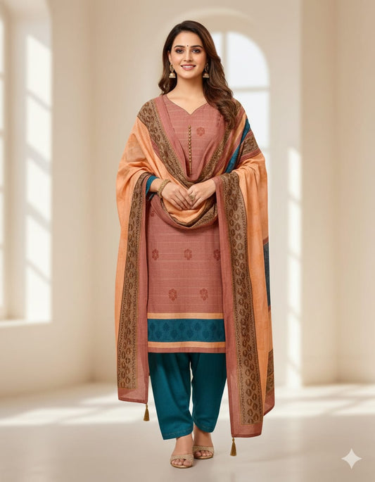 Ladies 3 Piece – Summer lawn Collection [H-]260395