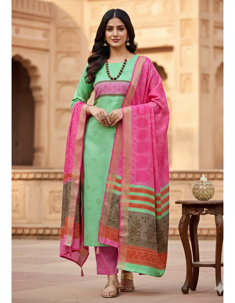 Ladies 3 Piece – Summer lawn Collection [H-]260393