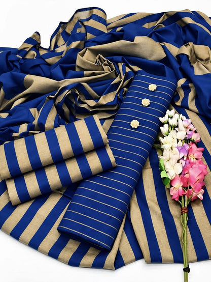 3pc Multani Susi Khaadi (Blue.)